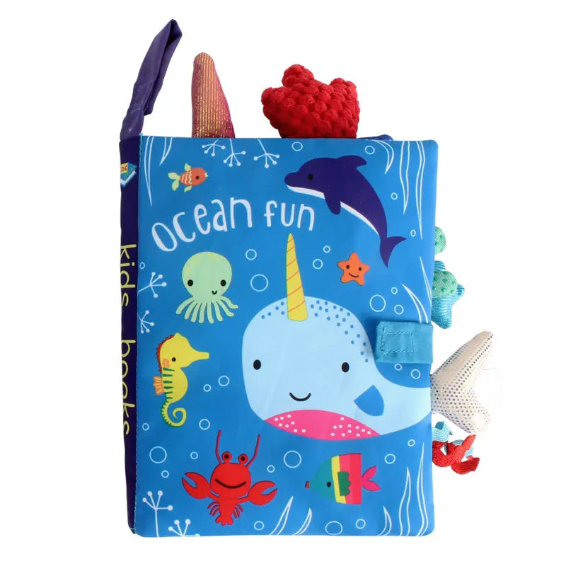 Baby Toys 0 12 Months Infant Tail Cloth Book Learning and Educational Activity Quiet Book Parent-child Interactive Toddler Toys