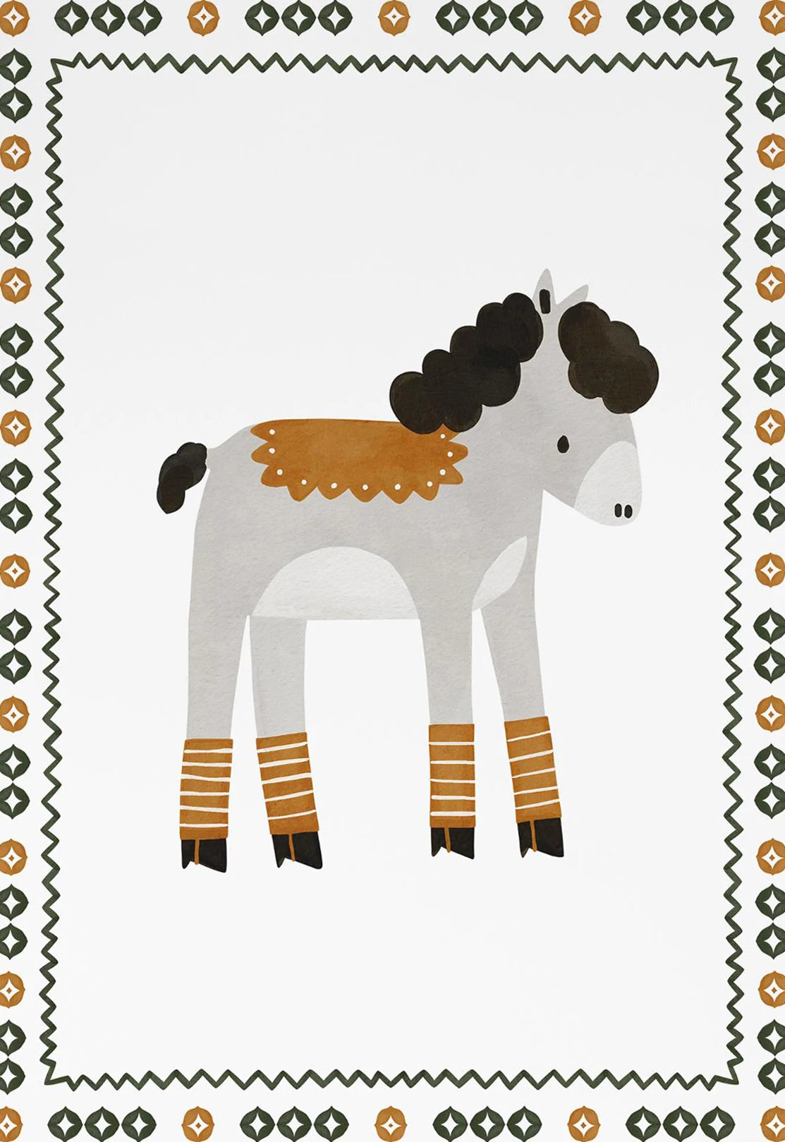 Boho Nursery Wall Art with Woodland Animals
