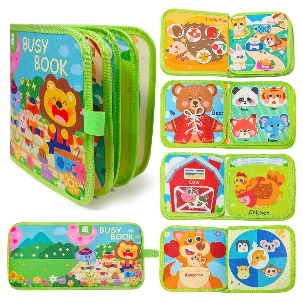 Creative Cognitive Educational Felt Busy Books Unbreakable DIY Felt Books Enlightenment Quiet Book Children's