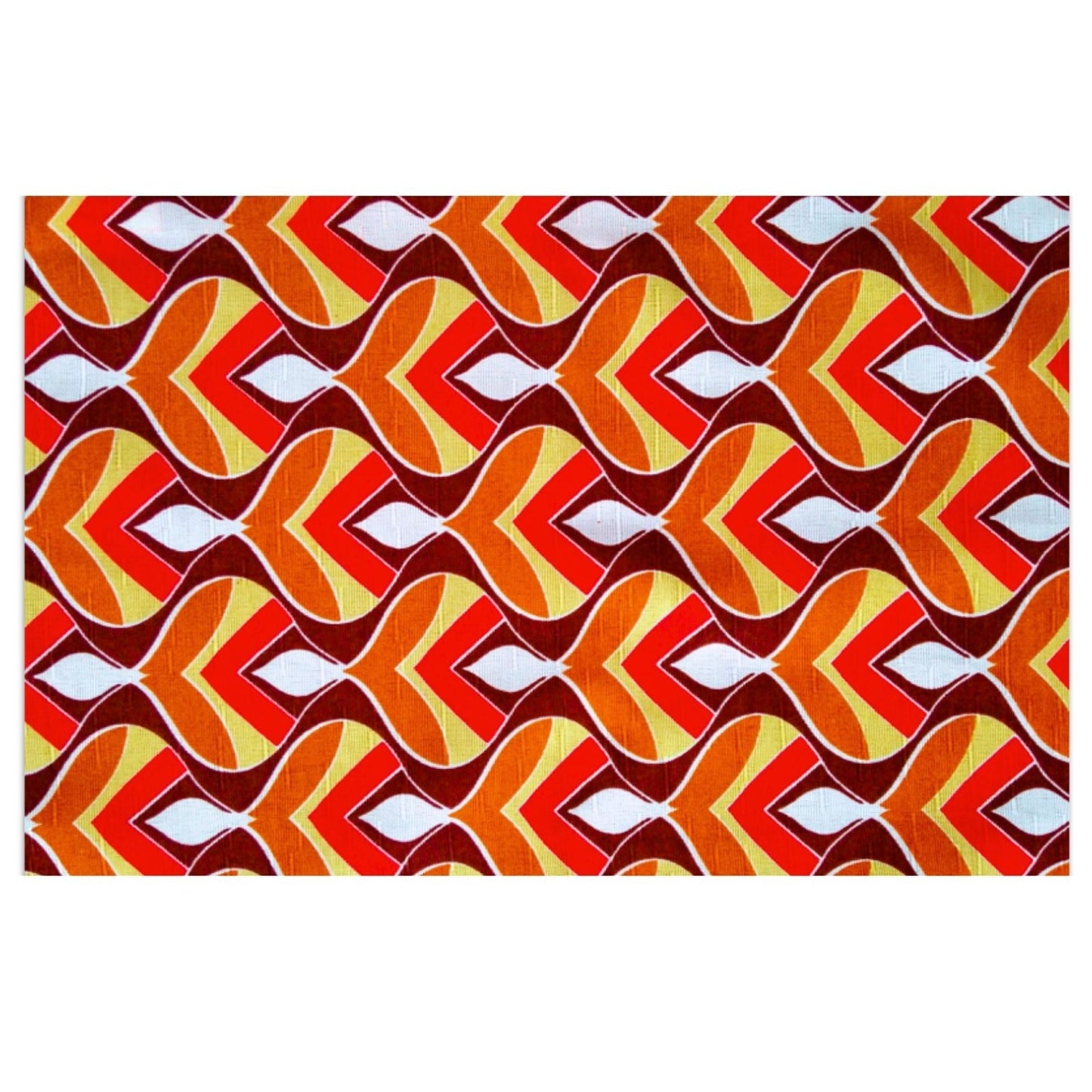 Charlo's Set of 4 Rectangular Placemats Colorful Indian Mosaic 18" x 12"