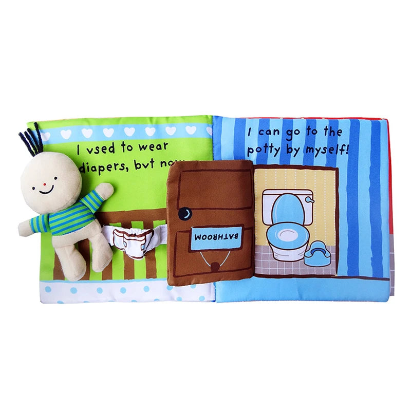 Baby Toys 0 12 Months Infant Tail Cloth Book Learning and Educational Activity Quiet Book Parent-child Interactive Toddler Toys