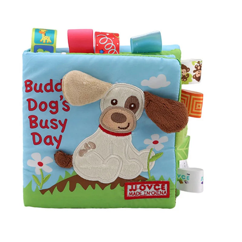 Baby Toys 0 12 Months Infant Tail Cloth Book Learning and Educational Activity Quiet Book Parent-child Interactive Toddler Toys