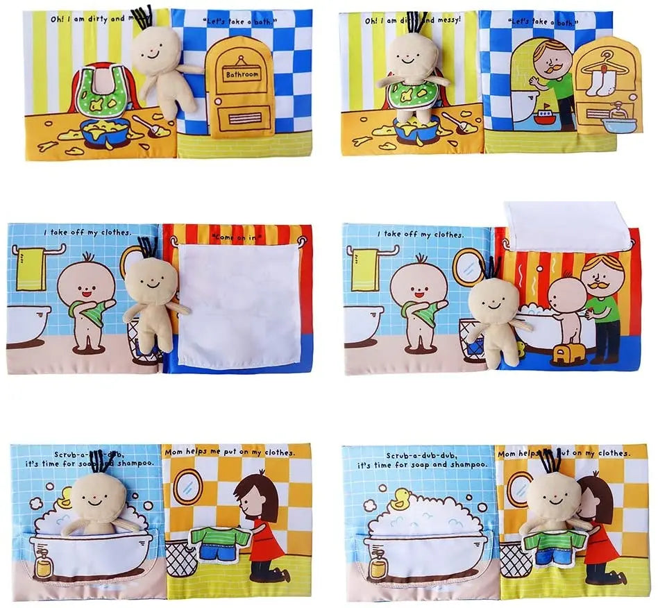 Baby Toys 0 12 Months Infant Tail Cloth Book Learning and Educational Activity Quiet Book Parent-child Interactive Toddler Toys