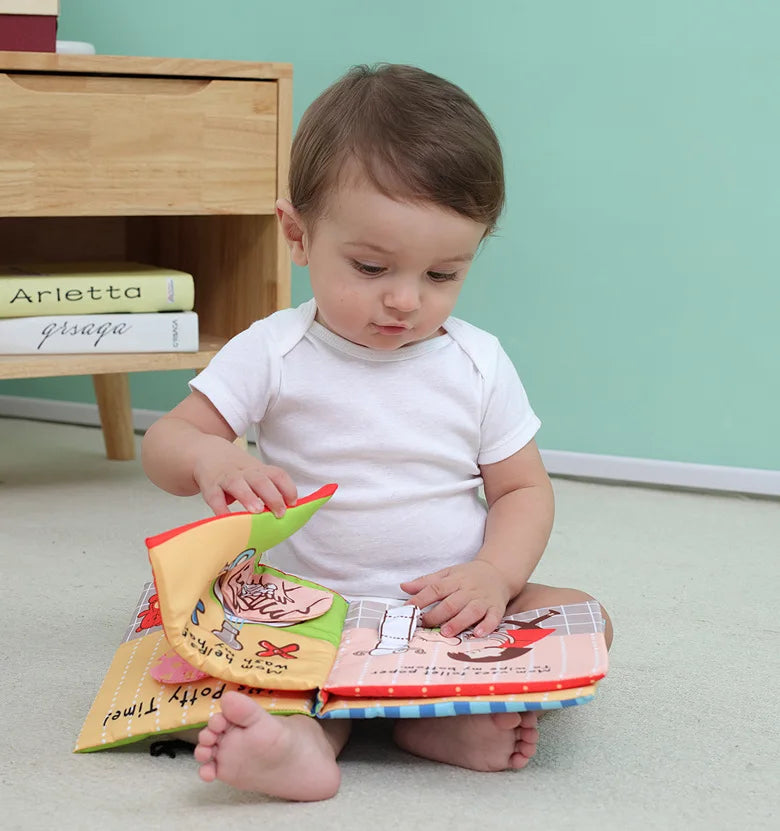 Baby Toys 0 12 Months Infant Tail Cloth Book Learning and Educational Activity Quiet Book Parent-child Interactive Toddler Toys