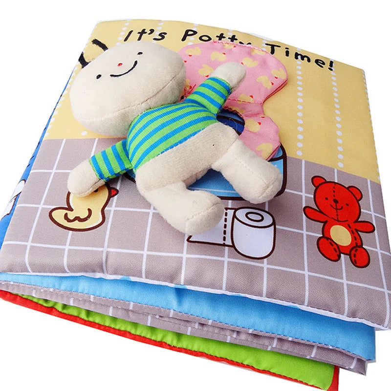 Baby Toys 0 12 Months Infant Tail Cloth Book Learning and Educational Activity Quiet Book Parent-child Interactive Toddler Toys