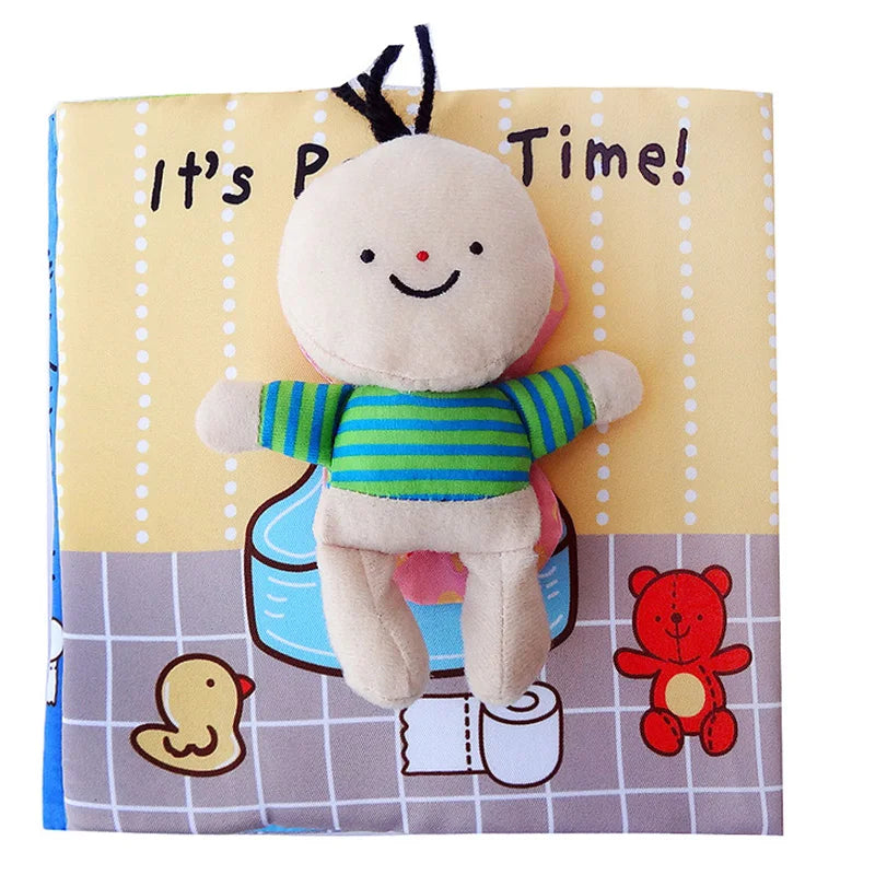 Baby Toys 0 12 Months Infant Tail Cloth Book Learning and Educational Activity Quiet Book Parent-child Interactive Toddler Toys