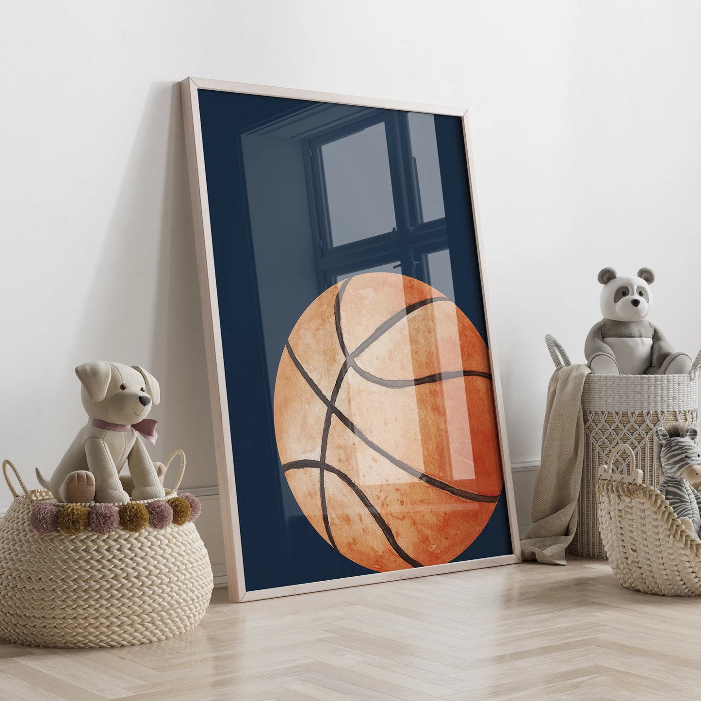 3pcs Personalized Custom Name Cartoon basketball Wall Art Print Picture Canvas Poster Painting For Living Room Home Decor
