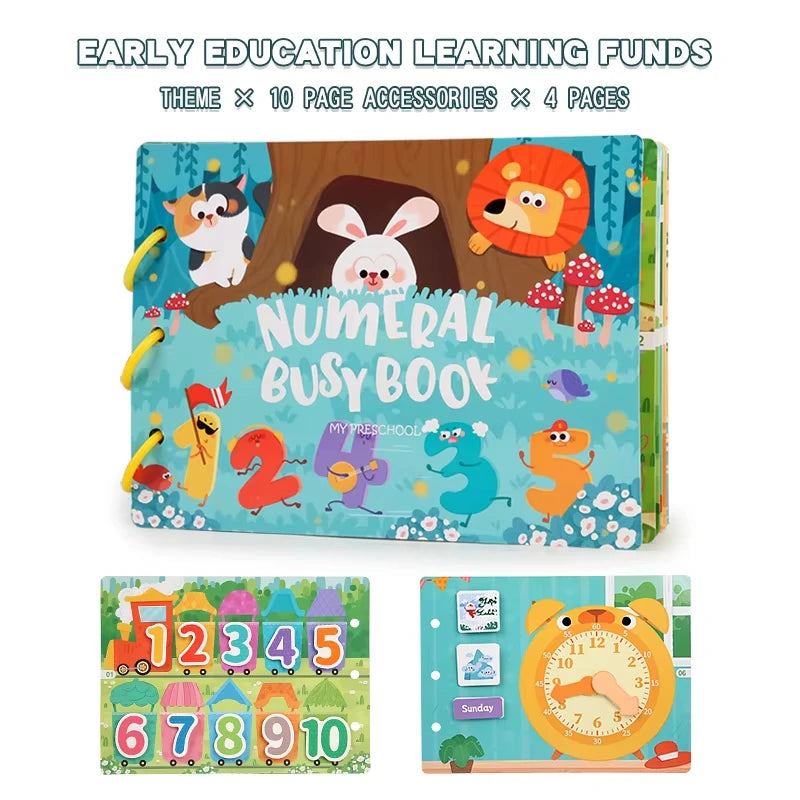 Animal Habitat Sticker Book for Kids Activity Montessori Busy Books Funny Sticker Book Educational Game Travel Toys for Toddlers