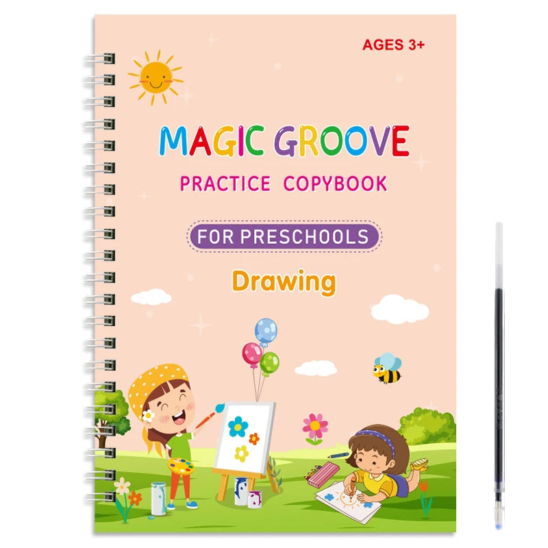 Reusable Magic Copybooks Baby Montessori Toys Magical Drawing Children Pen Control Training Books Kids Learning Educational Toys