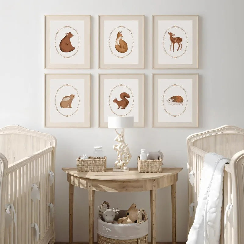 Cute Woodland Animal Posters