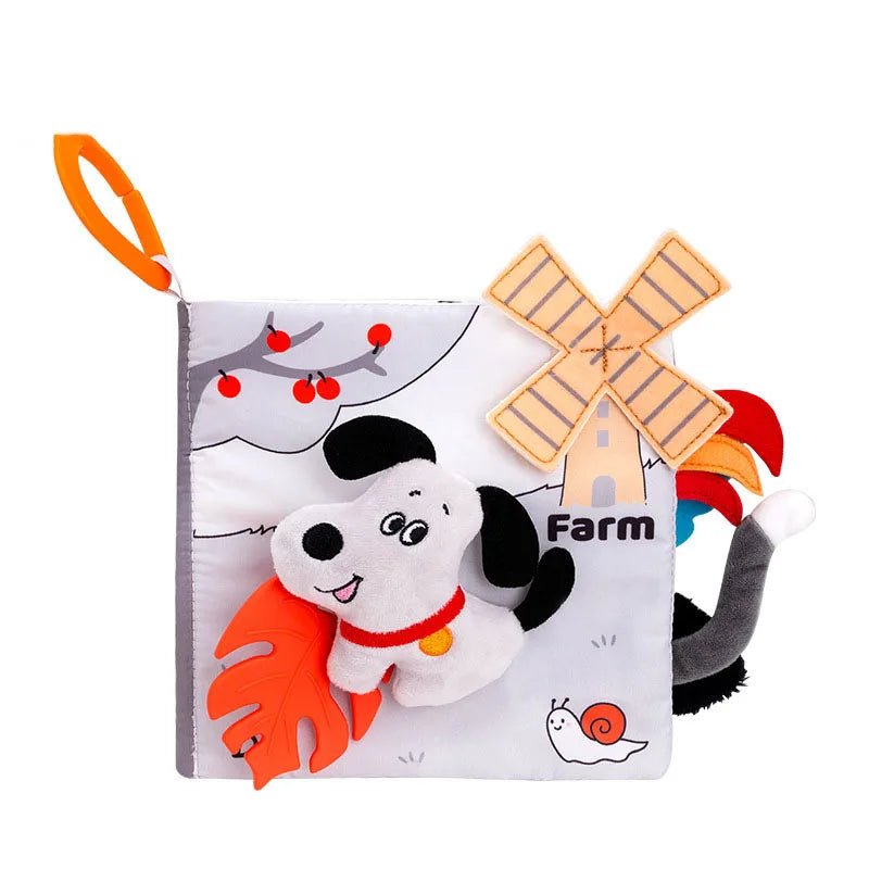 Baby Toys 0-12M Cloth Book Early Life Skills Learning Bath Potty Brush Teeth Cognitive Quiet Book Montessori Interactive Books