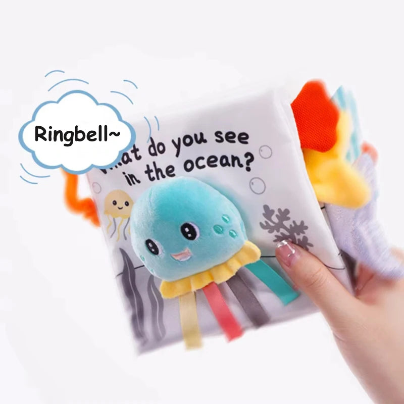 Baby Toys 0-12M Cloth Book Early Life Skills Learning Bath Potty Brush Teeth Cognitive Quiet Book Montessori Interactive Books