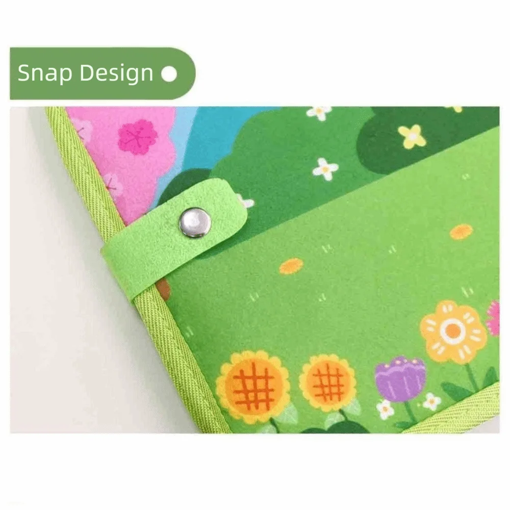 Creative Cognitive Educational Felt Busy Books Unbreakable DIY Felt Books Enlightenment Quiet Book Children's