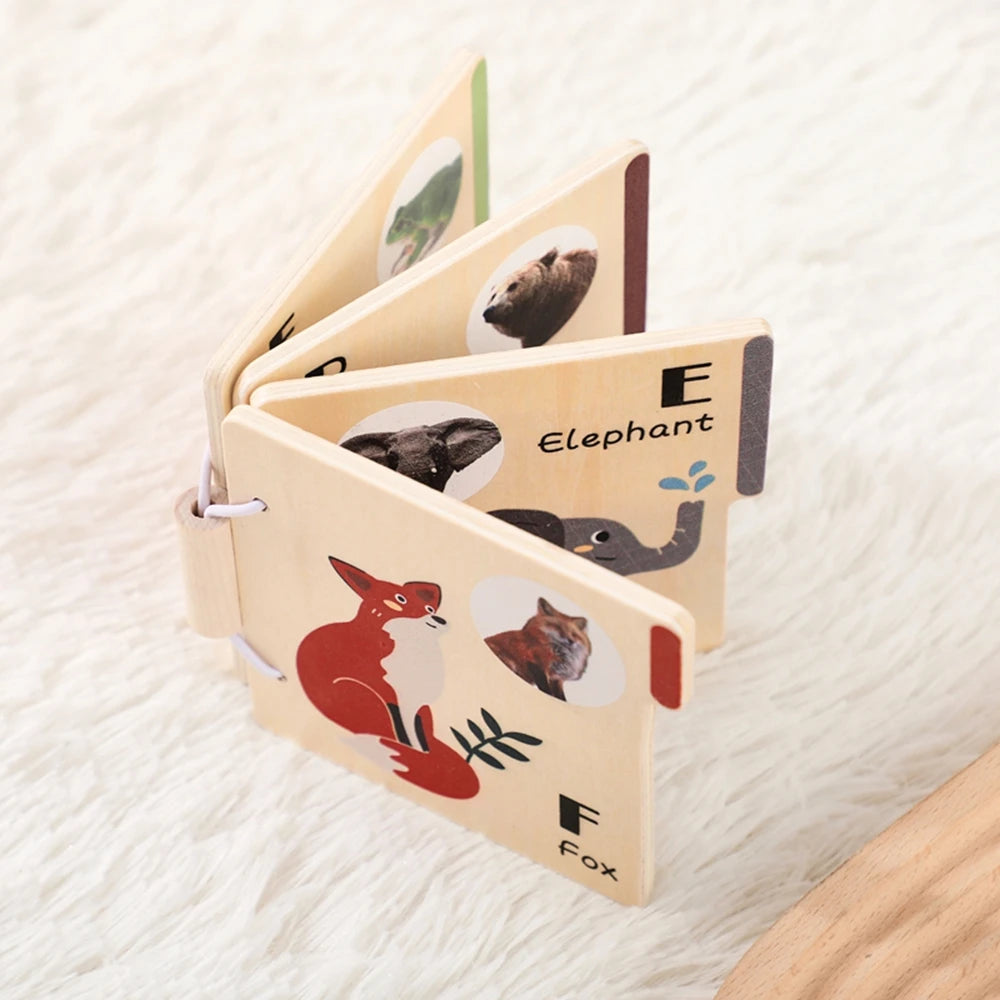 Montessori Educational Learning Book Kids Toy Animal Flap Picture Book Kids Reading Book Toys Baby Learn Animal Books in English