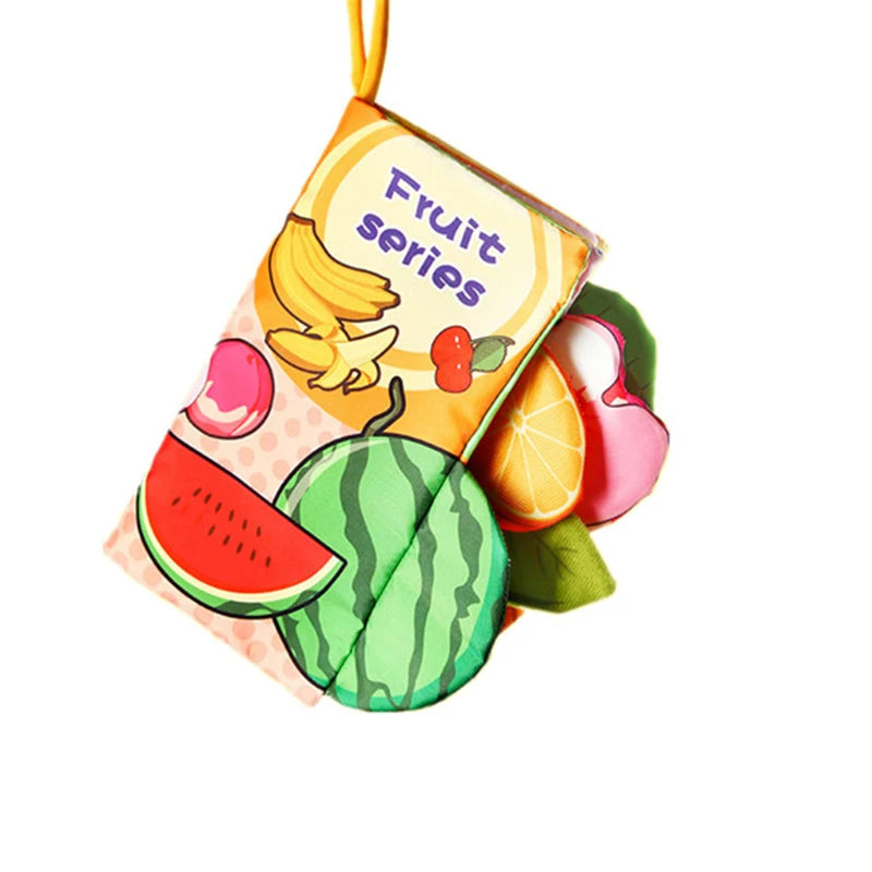 Baby Cloth Book for Children Fun Interactive Toys 0-3 Years Infant Early Education Toys Soft Tail Cloth Book Sensory Baby Toys