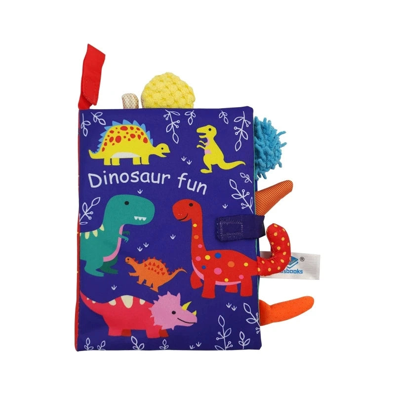 Baby Cloth Book for Children Fun Interactive Toys 0-3 Years Infant Early Education Toys Soft Tail Cloth Book Sensory Baby Toys