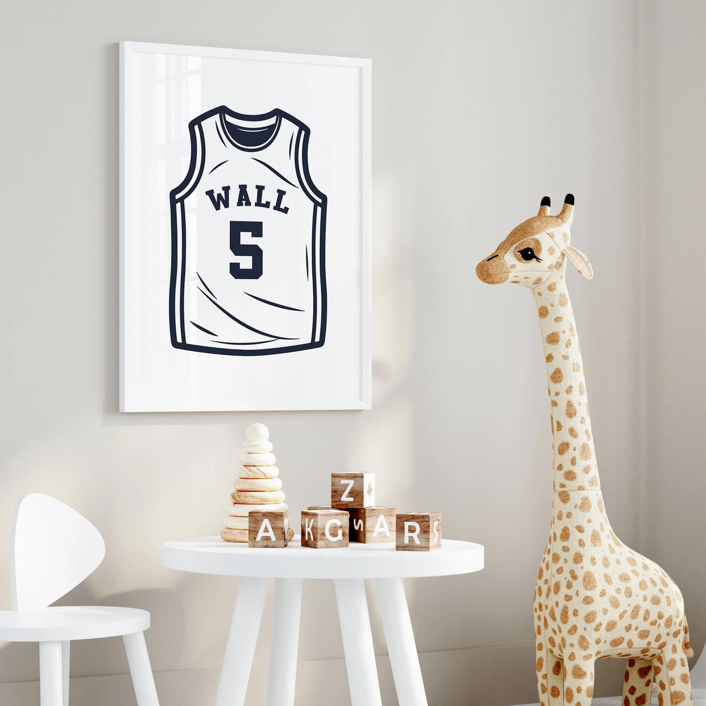 3pcs Personalized Custom Name Cartoon basketball Wall Art Print Picture Canvas Poster Painting For Living Room Home Decor