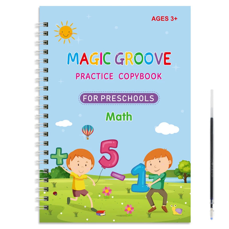 Reusable Magic Copybooks Baby Montessori Toys Magical Drawing Children Pen Control Training Books Kids Learning Educational Toys