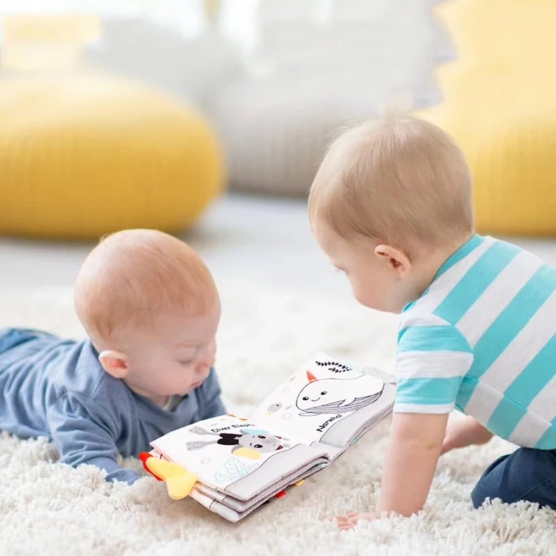 Baby Toys 0-12M Cloth Book Early Life Skills Learning Bath Potty Brush Teeth Cognitive Quiet Book Montessori Interactive Books
