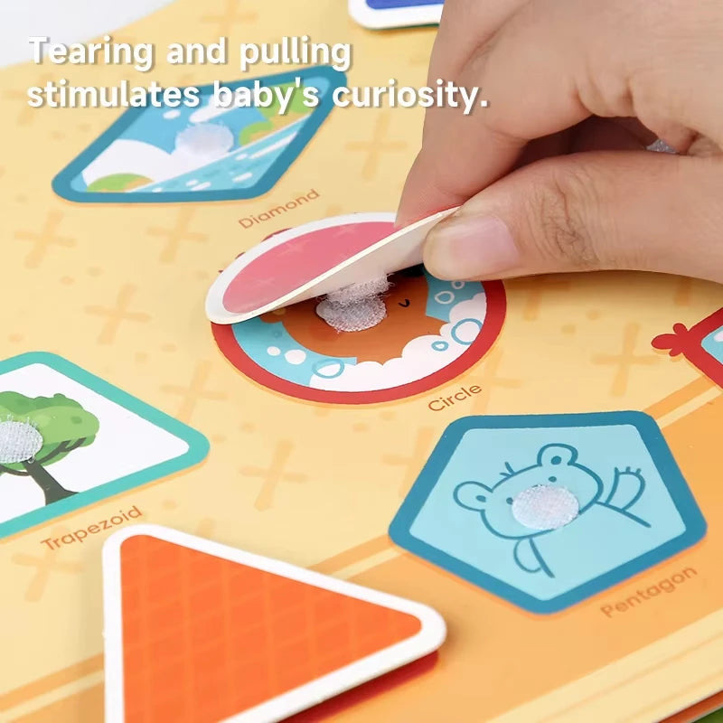 Animal Habitat Sticker Book for Kids Activity Montessori Busy Books Funny Sticker Book Educational Game Travel Toys for Toddlers