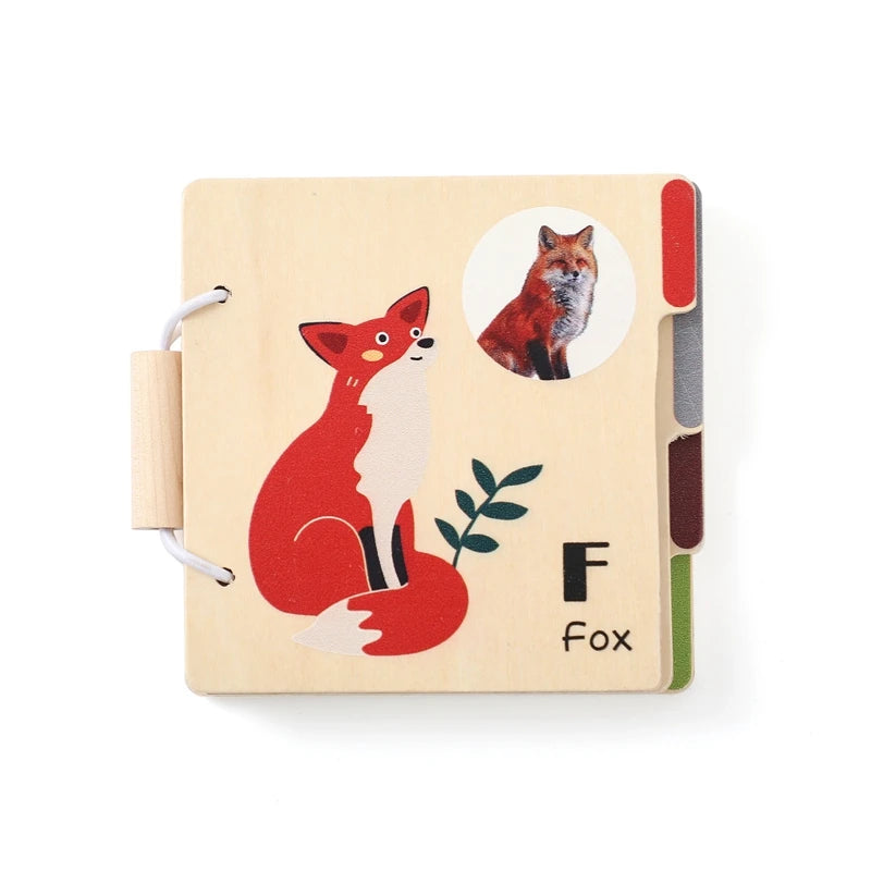 Montessori Educational Learning Book Kids Toy Animal Flap Picture Book Kids Reading Book Toys Baby Learn Animal Books in English