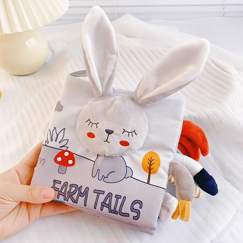 Soft Baby Books Toys 3D Touch and Feel Crinkle Cloth Books Babies Infant Kids Touch and Feel Crinkle for Infants Toddler Gifts