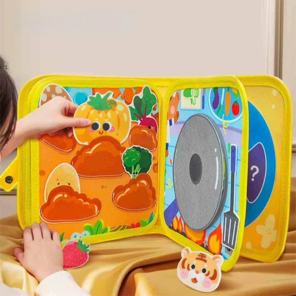 Creative Cognitive Educational Felt Busy Books Unbreakable DIY Felt Books Enlightenment Quiet Book Children's
