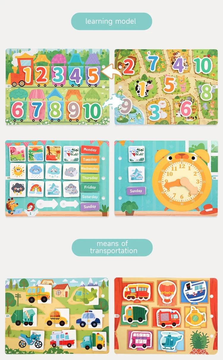 Animal Habitat Sticker Book for Kids Activity Montessori Busy Books Funny Sticker Book Educational Game Travel Toys for Toddlers