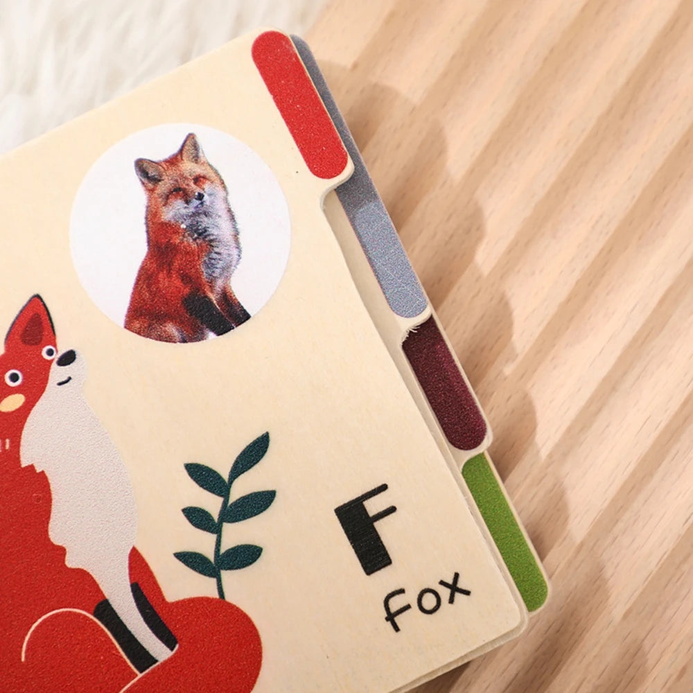 Montessori Educational Learning Book Kids Toy Animal Flap Picture Book Kids Reading Book Toys Baby Learn Animal Books in English