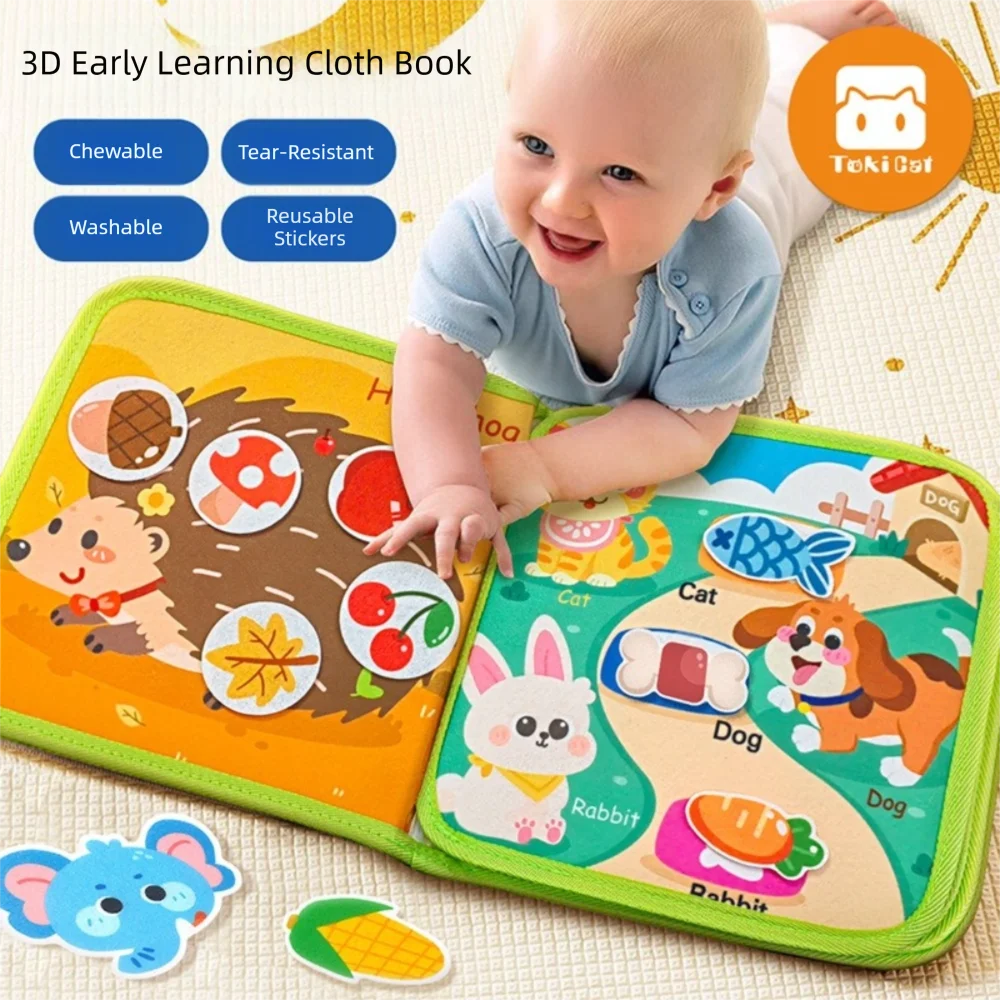 Creative Cognitive Educational Felt Busy Books Unbreakable DIY Felt Books Enlightenment Quiet Book Children's