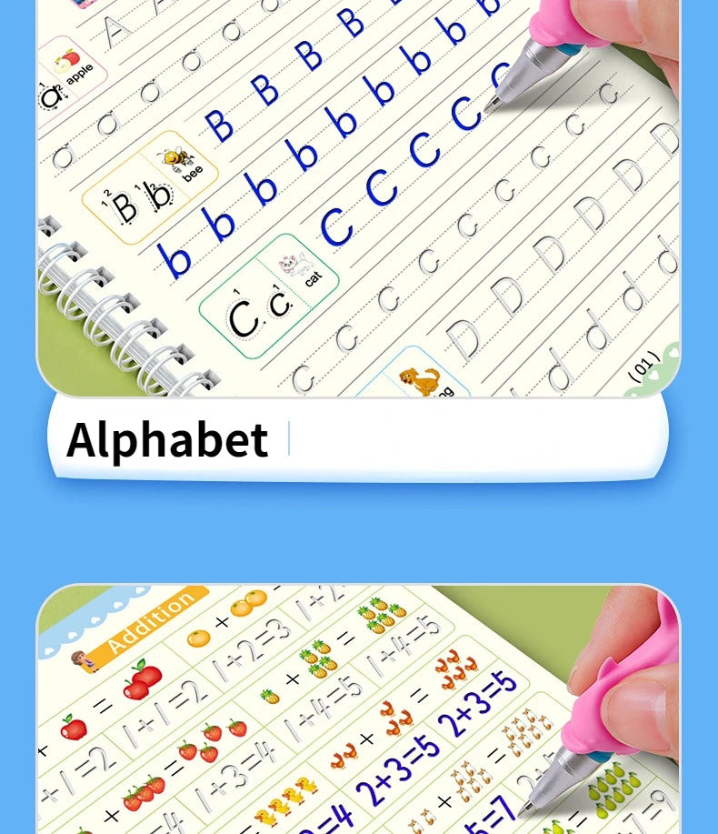 Reusable Magic Copybooks Baby Montessori Toys Magical Drawing Children Pen Control Training Books Kids Learning Educational Toys