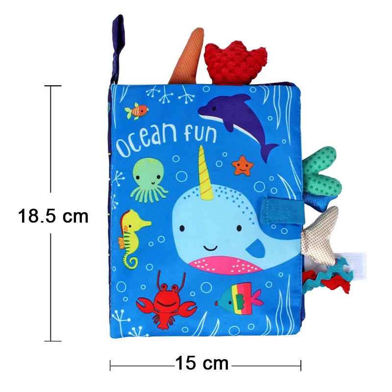 Baby Toys 0-12M Cloth Book Early Life Skills Learning Bath Potty Brush Teeth Cognitive Quiet Book Montessori Interactive Books