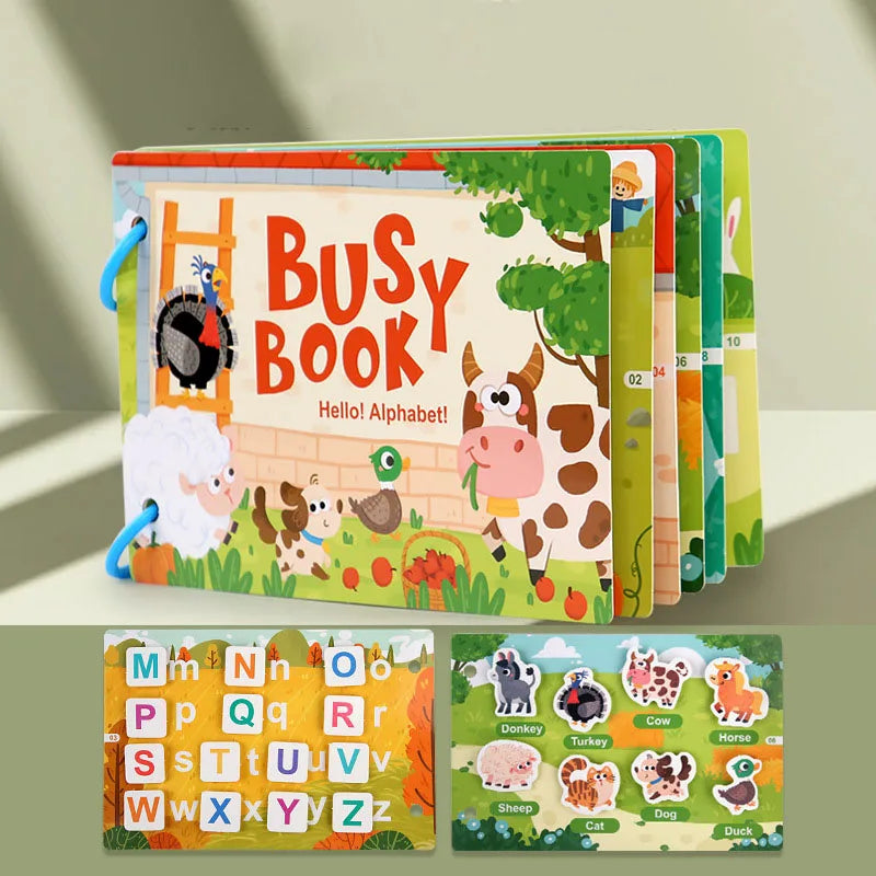 Animal Habitat Sticker Book for Kids Activity Montessori Busy Books Funny Sticker Book Educational Game Travel Toys for Toddlers