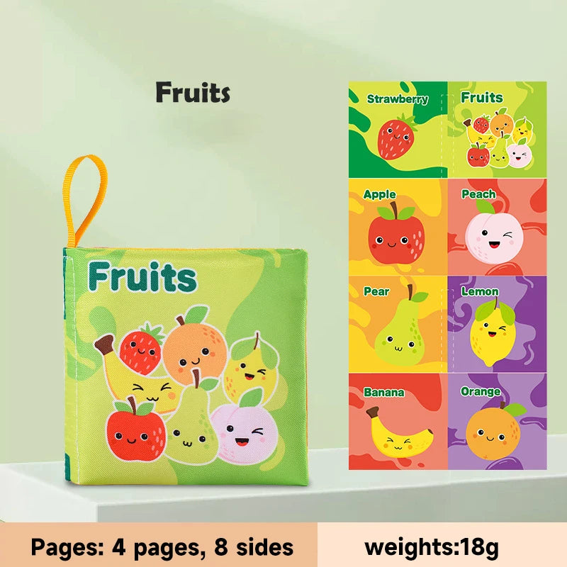 Baby  Enlightenment Cloth Books Educational Toys Baby Intelligence Development Learning Book Rustle Sound Cognition Sensory Toys