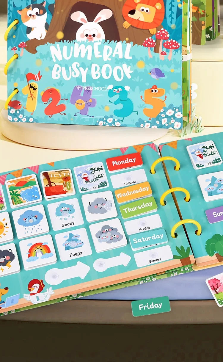 Animal Habitat Sticker Book for Kids Activity Montessori Busy Books Funny Sticker Book Educational Game Travel Toys for Toddlers