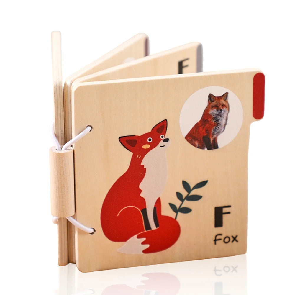 Montessori Educational Learning Book Kids Toy Animal Flap Picture Book Kids Reading Book Toys Baby Learn Animal Books in English