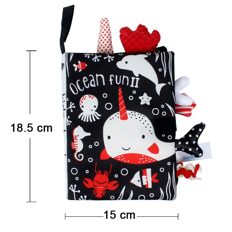 Baby Toys 0-12M Cloth Book Early Life Skills Learning Bath Potty Brush Teeth Cognitive Quiet Book Montessori Interactive Books