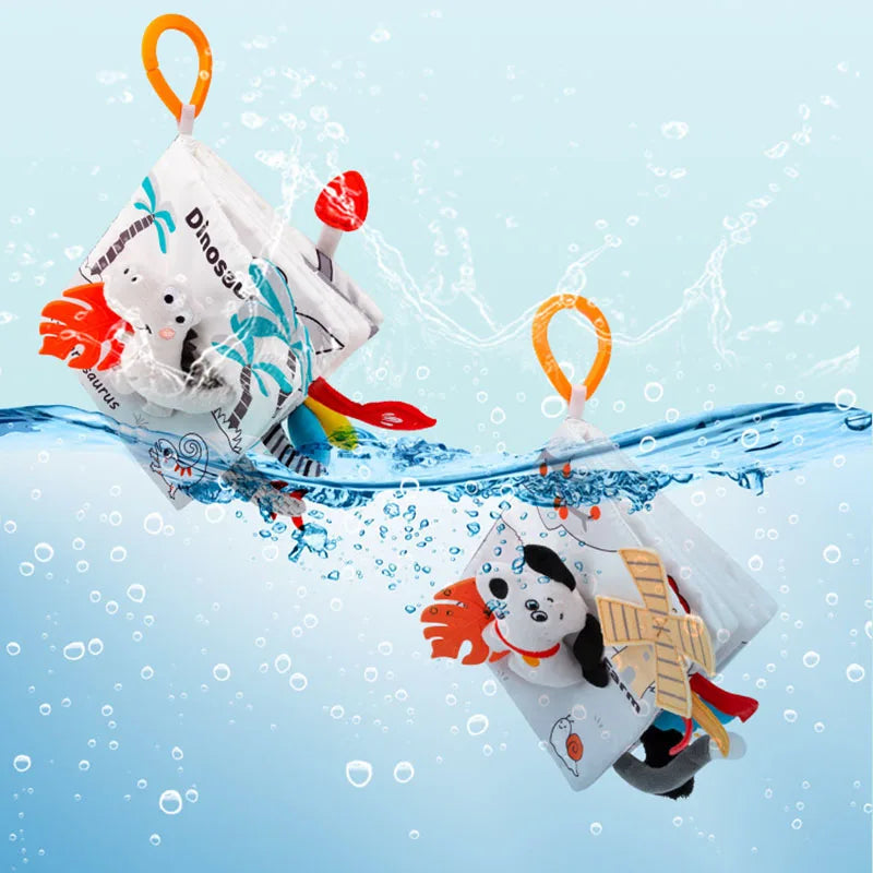 Soft Baby Books Toys 3D Touch and Feel Crinkle Cloth Books Babies Infant Kids Touch and Feel Crinkle for Infants Toddler Gifts