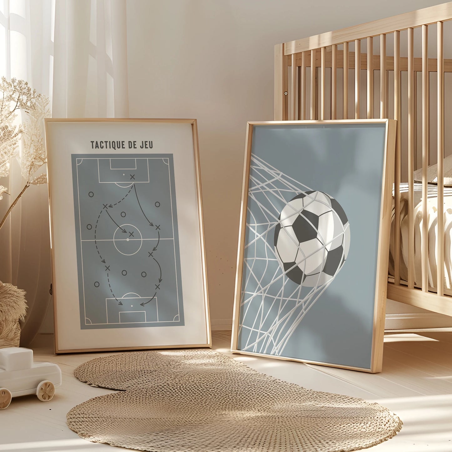 3pcs Personalized Custom Name Cartoon football Wall Art Print Picture Canvas Poster Painting For Living Room Home Decor