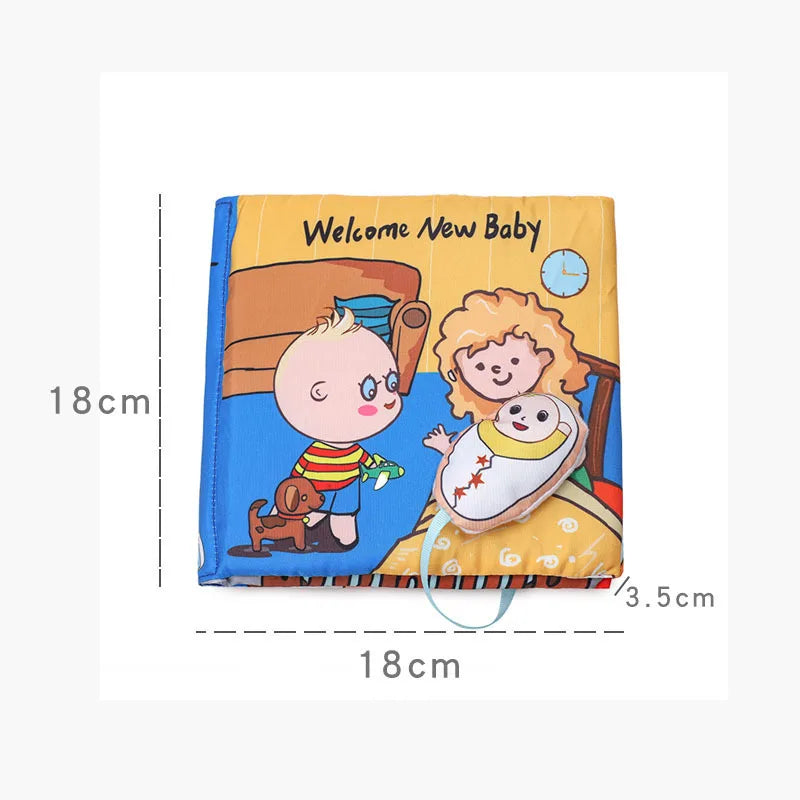 Baby Toys 0-12M Cloth Book Early Life Skills Learning Bath Potty Brush Teeth Cognitive Quiet Book Montessori Interactive Books