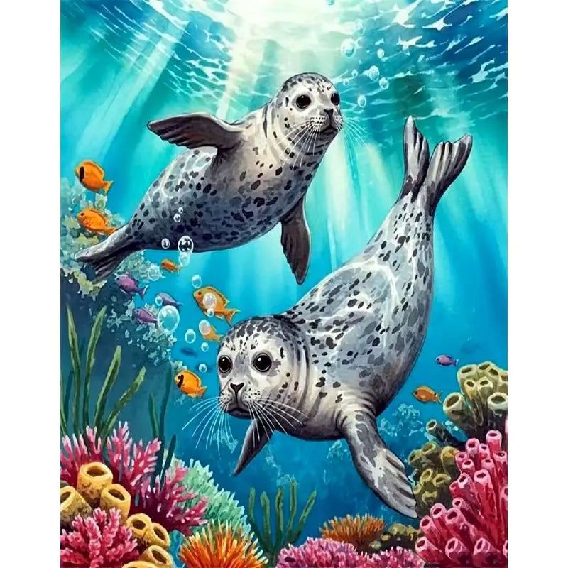 GATYZTORY Sea Turtle Paint By Numbers Handiwork Art Art Supplies Animal Acrylic Painting on Canvas Picture Drawing By Numbers