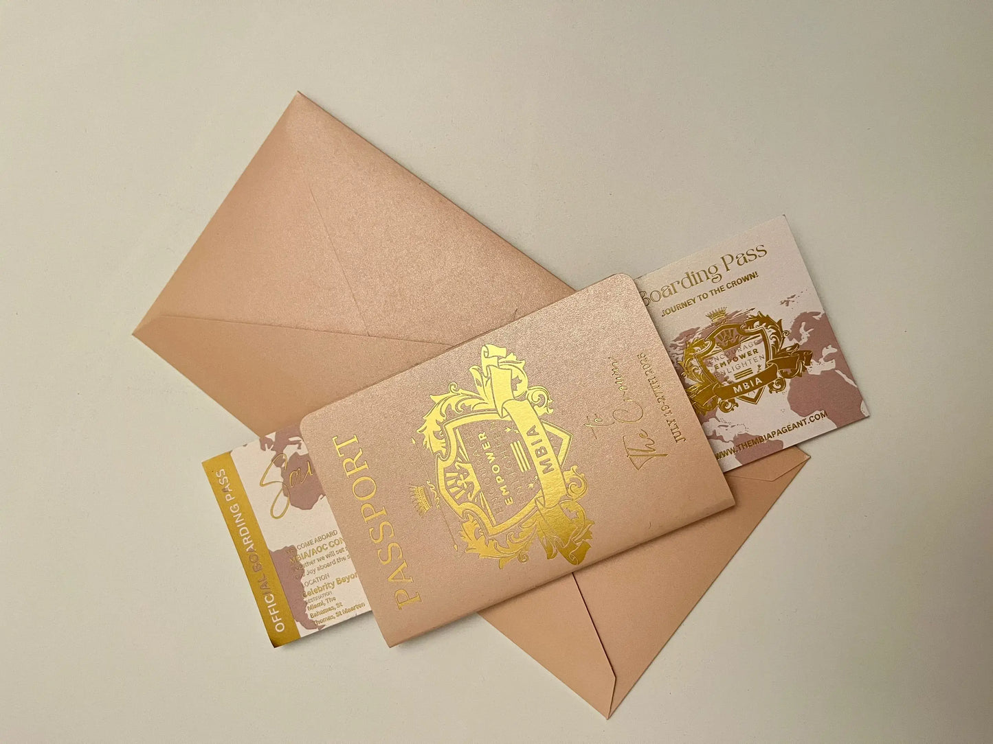 Royal Blue Passport Wedding Invitation Travel Themed Destination Event Invitations Boarding Cards Planning Unique Wedding