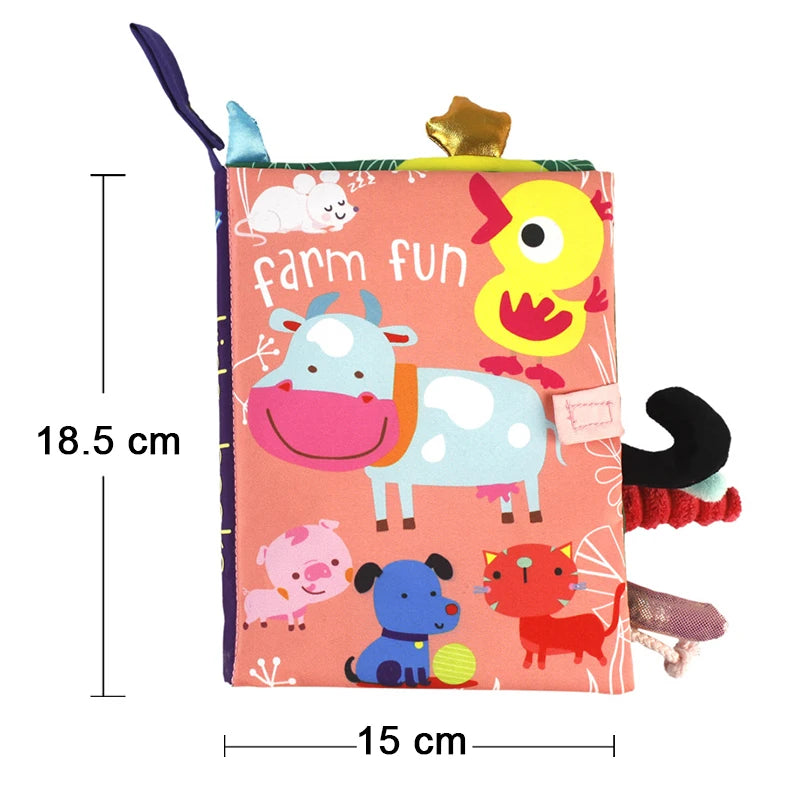 Baby Toys 0-12M Cloth Book Early Life Skills Learning Bath Potty Brush Teeth Cognitive Quiet Book Montessori Interactive Books
