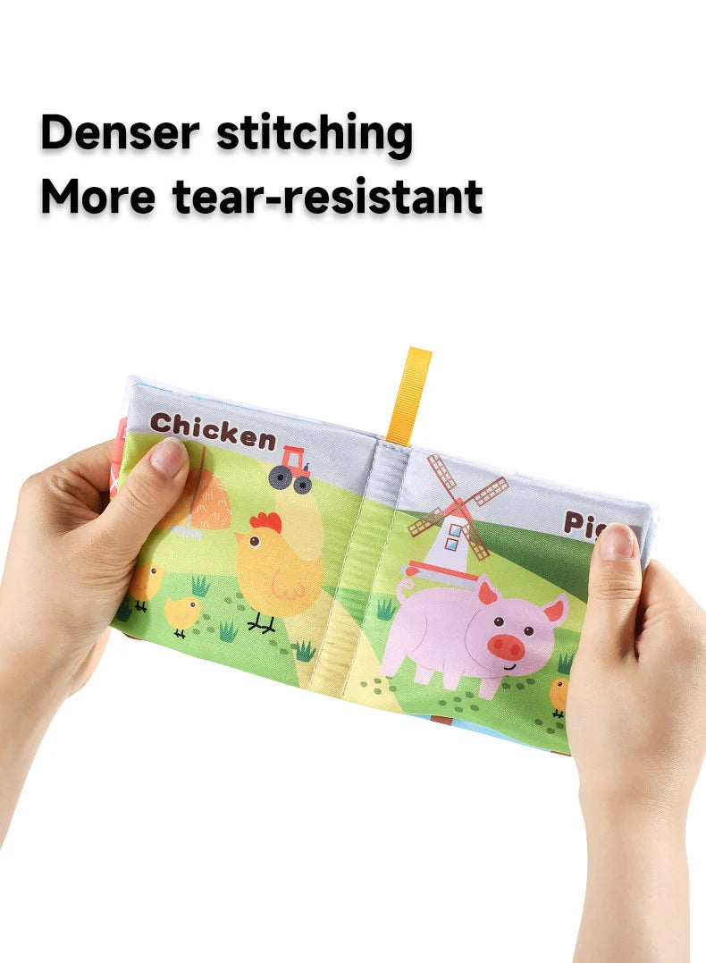 Baby  Enlightenment Cloth Books Educational Toys Baby Intelligence Development Learning Book Rustle Sound Cognition Sensory Toys