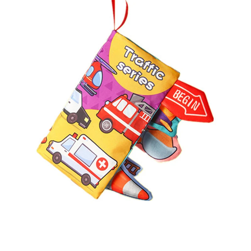 Baby Cloth Book for Children Fun Interactive Toys 0-3 Years Infant Early Education Toys Soft Tail Cloth Book Sensory Baby Toys