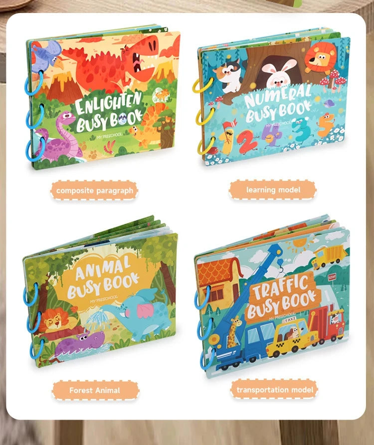 Animal Habitat Sticker Book for Kids Activity Montessori Busy Books Funny Sticker Book Educational Game Travel Toys for Toddlers