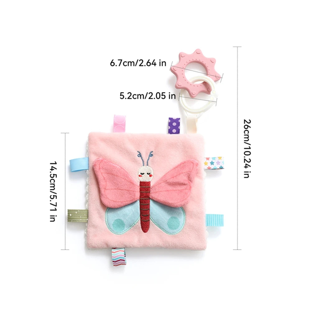 Soft Baby Books toys Montessori 3D Touch Feel High Contrast Cloth Book Sensory Early Learning games for kids Educational toys