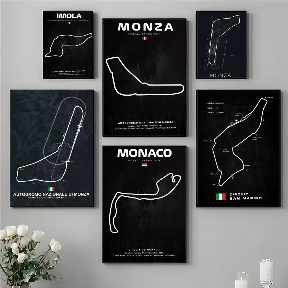 Formula 1 Race Track Poster