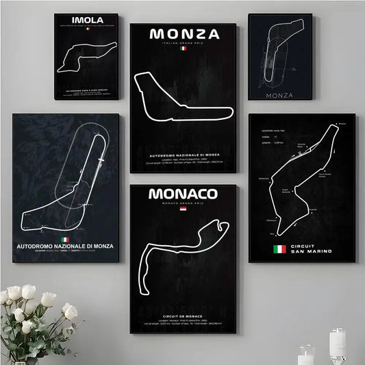 Formula 1 Race Track Poster