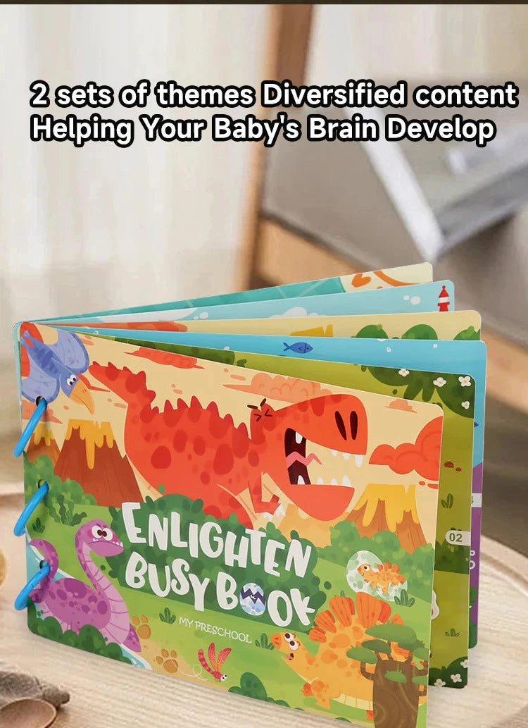 Animal Habitat Sticker Book for Kids Activity Montessori Busy Books Funny Sticker Book Educational Game Travel Toys for Toddlers